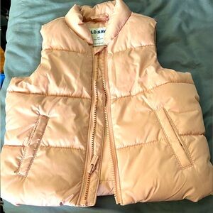 Old Navy 2T pink Puffer vest Girls
